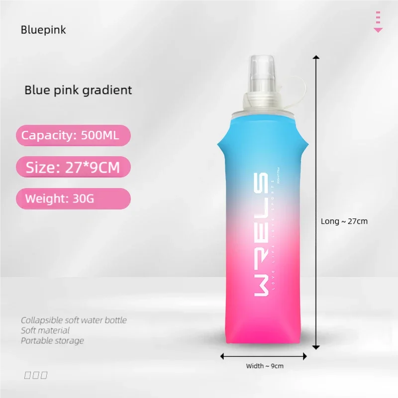Gourde Souple Pliable TPU – 250ml & 500ml, Ultralégère pour le Sport & l’Outdoor