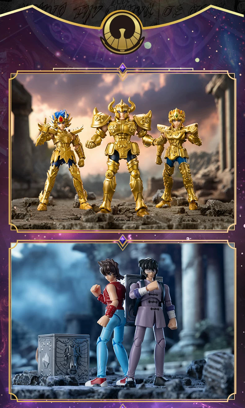 Coffret Saint Seiya – 4 figurines en boîte surprise
