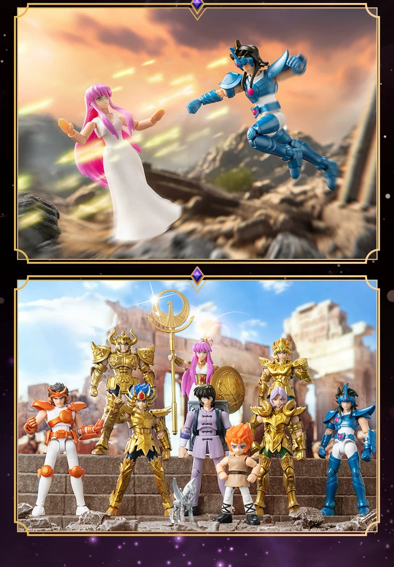 Coffret Saint Seiya – 4 figurines en boîte surprise