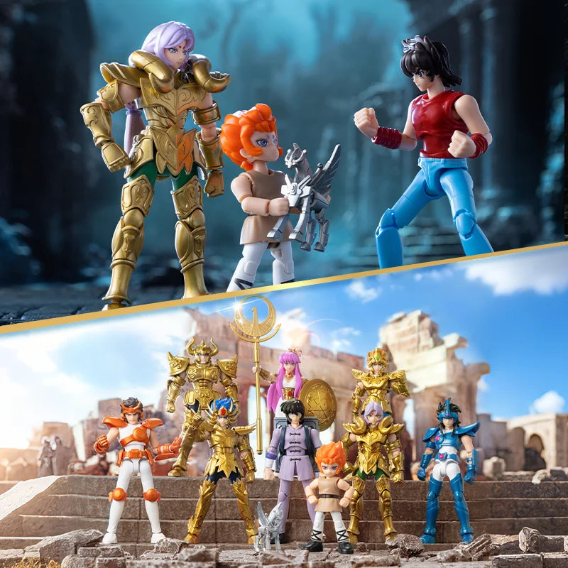 Coffret Saint Seiya – 4 figurines en boîte surprise