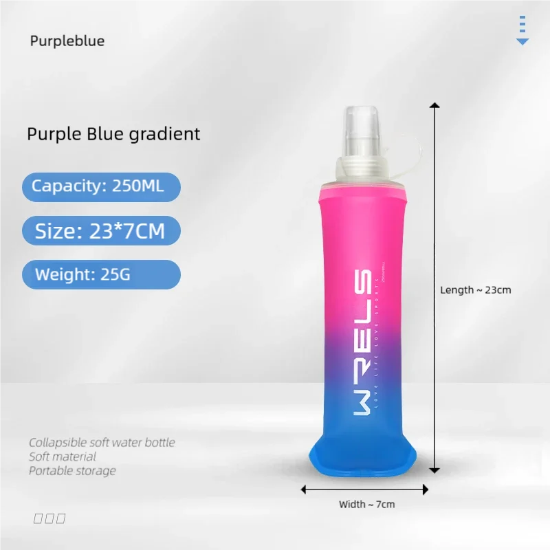 Gourde Souple Pliable TPU – 250ml & 500ml, Ultralégère pour le Sport & l’Outdoor