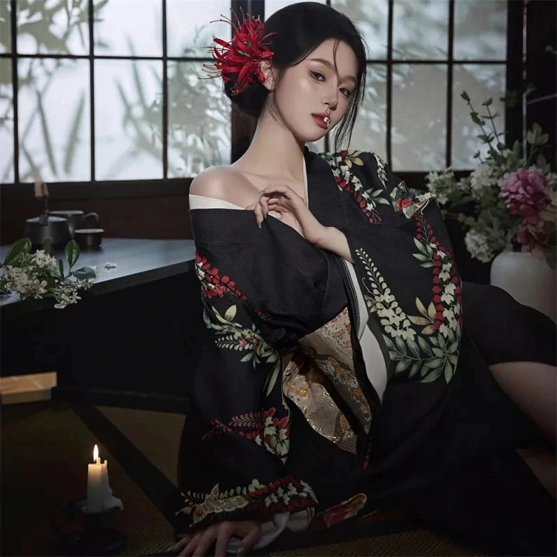 Kimono femme Yukata Haori – Robe japonaise traditionnelle