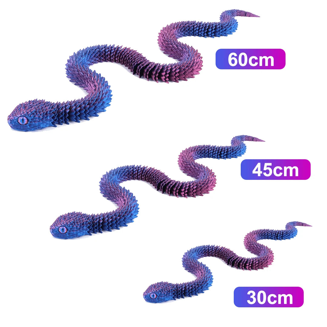 Serpent 3D articulé – Décoration et jouet