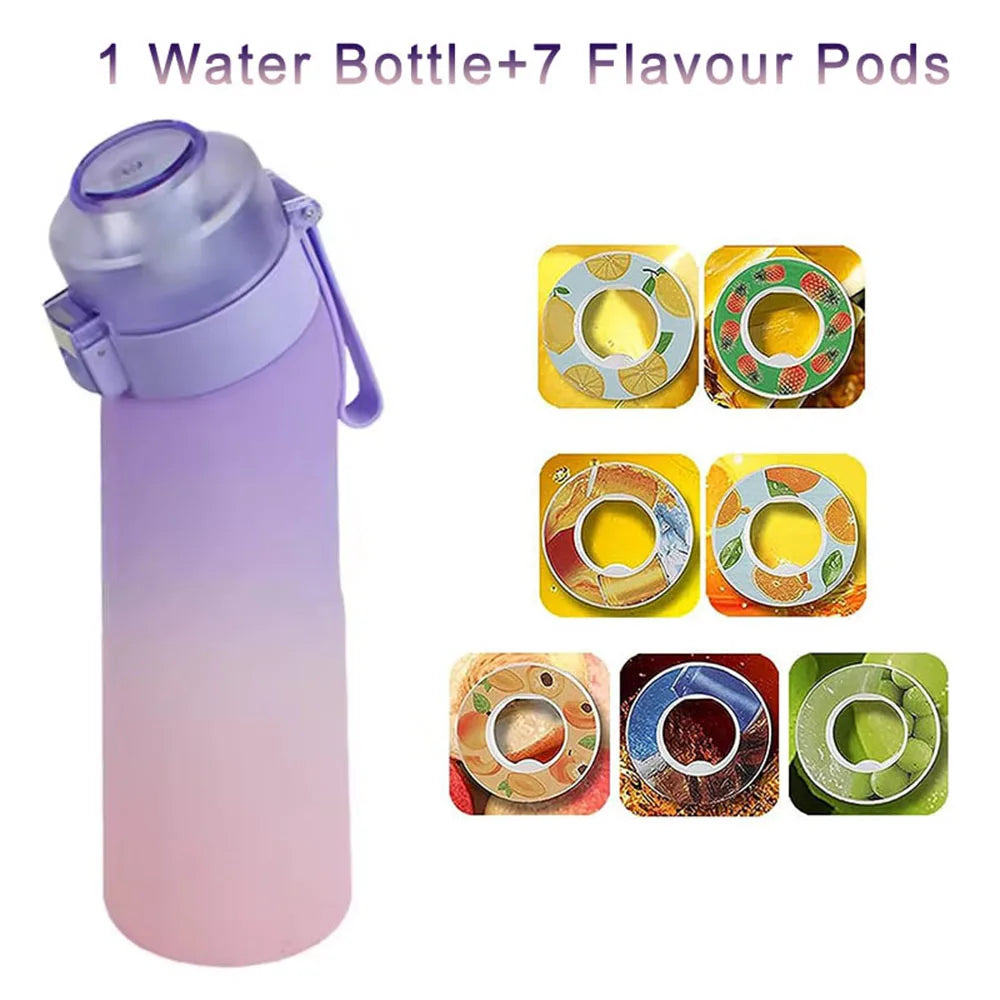 Gourde Sport 650ml avec Pods Arômes Fruités – Zéro Sucre, Anti-fuite