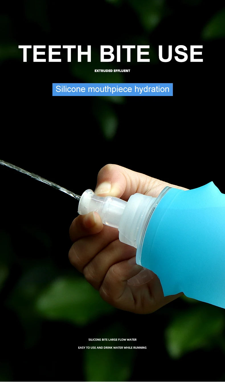Gourde Souple Pliable TPU – 250ml & 500ml, Ultralégère pour le Sport & l’Outdoor