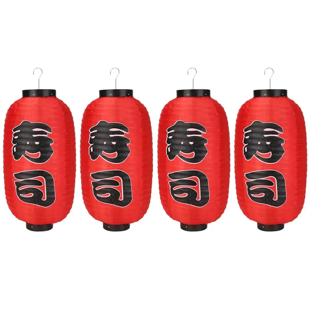 1/2/4 lanternes à sushis et fondue chinoise de 25 cm (10 pouces), style japonais, imprimées, étanches, pour bars, restaurants et pubs. Accessoires de décoration.