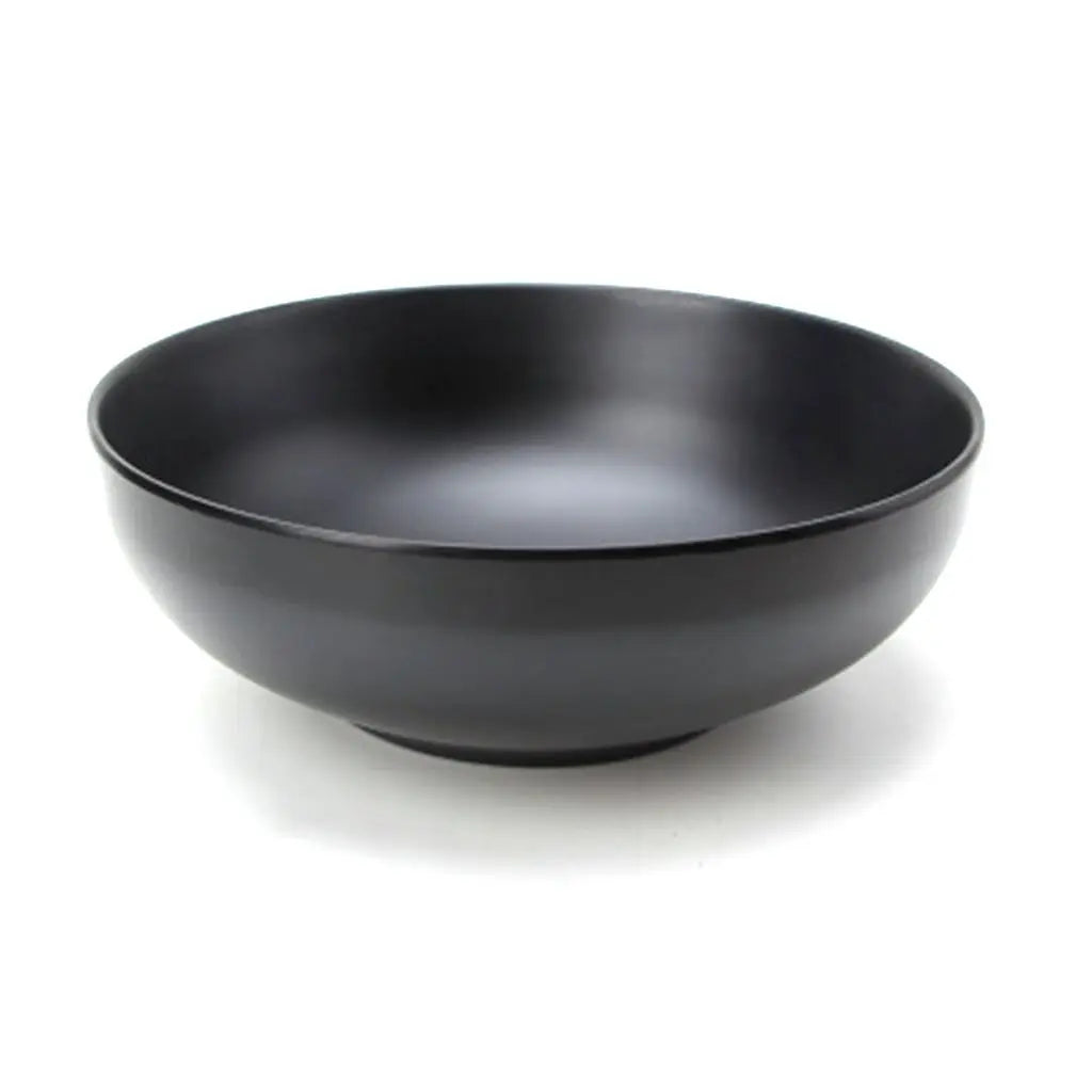 Japanese style melamine ramen bowl, black porcelain imitation noodle bowl for home