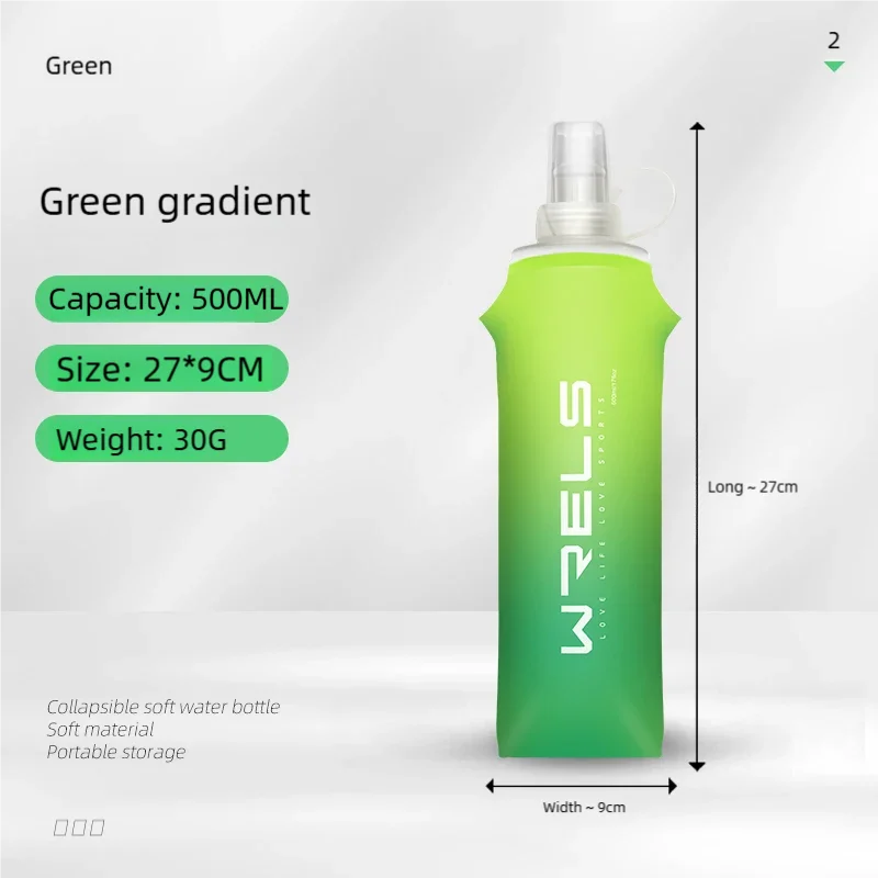 Gourde Souple Pliable TPU – 250ml & 500ml, Ultralégère pour le Sport & l’Outdoor