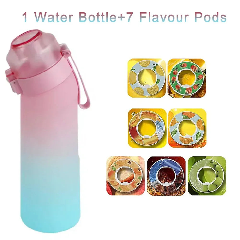 Gourde Sport 650ml avec Pods Arômes Fruités – Zéro Sucre, Anti-fuite