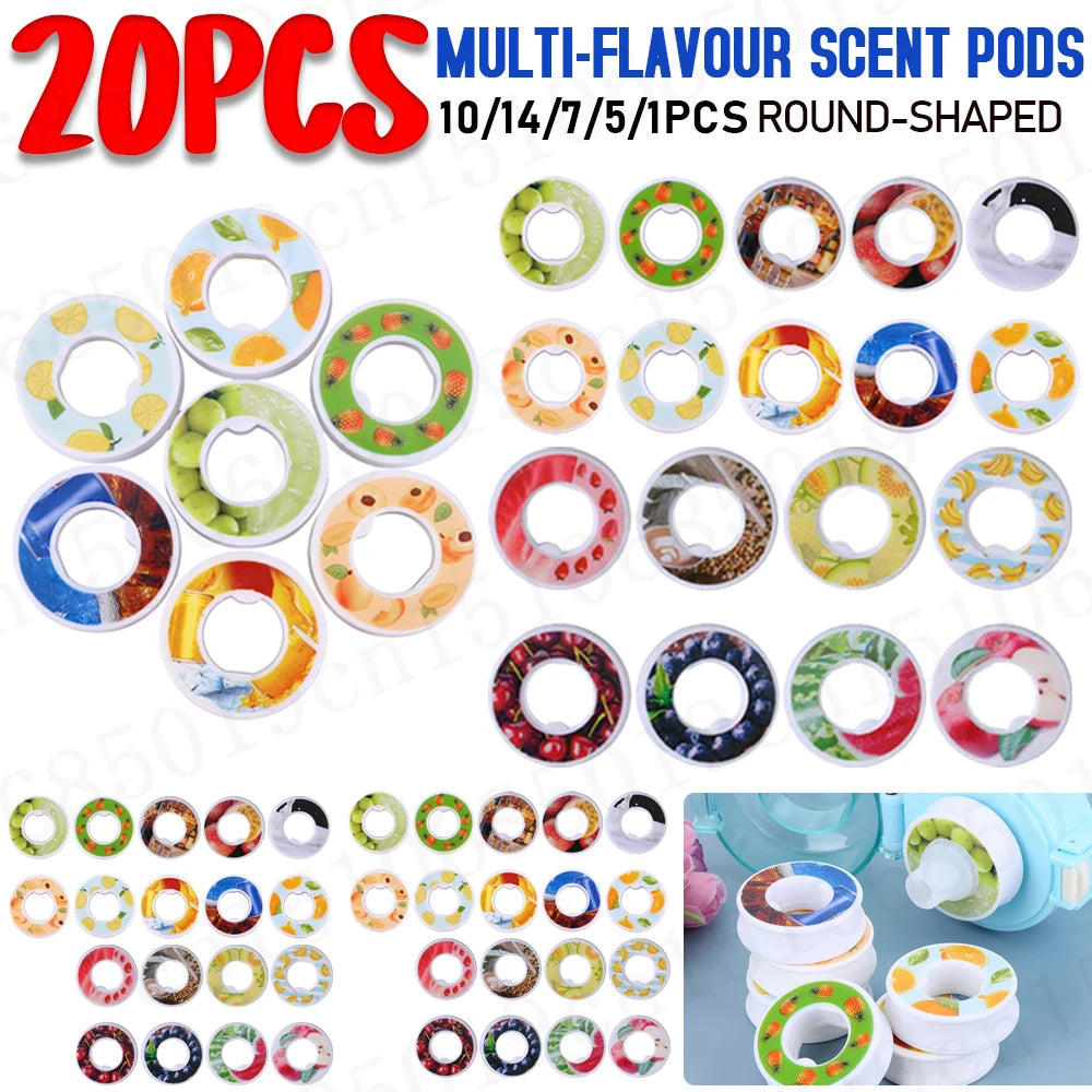 Pods Arômes Fruités Recharges – Zéro Sucre, Compatible Gourde Sport 650ml