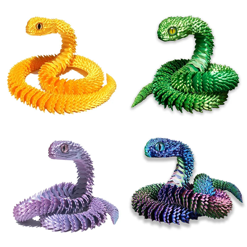 Serpent 3D articulé – Décoration et jouet
