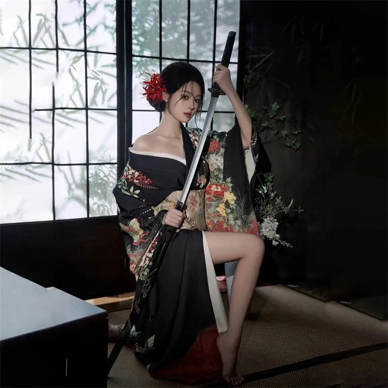 Kimono femme Yukata Haori – Robe japonaise traditionnelle