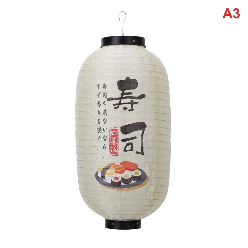 Lanternes japonaises suspendues en papier, décorations artistiques pour restaurants de sushis