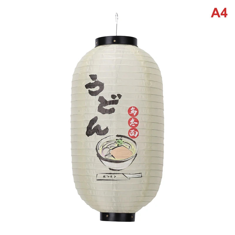 Lanternes japonaises suspendues en papier, décorations artistiques pour restaurants de sushis