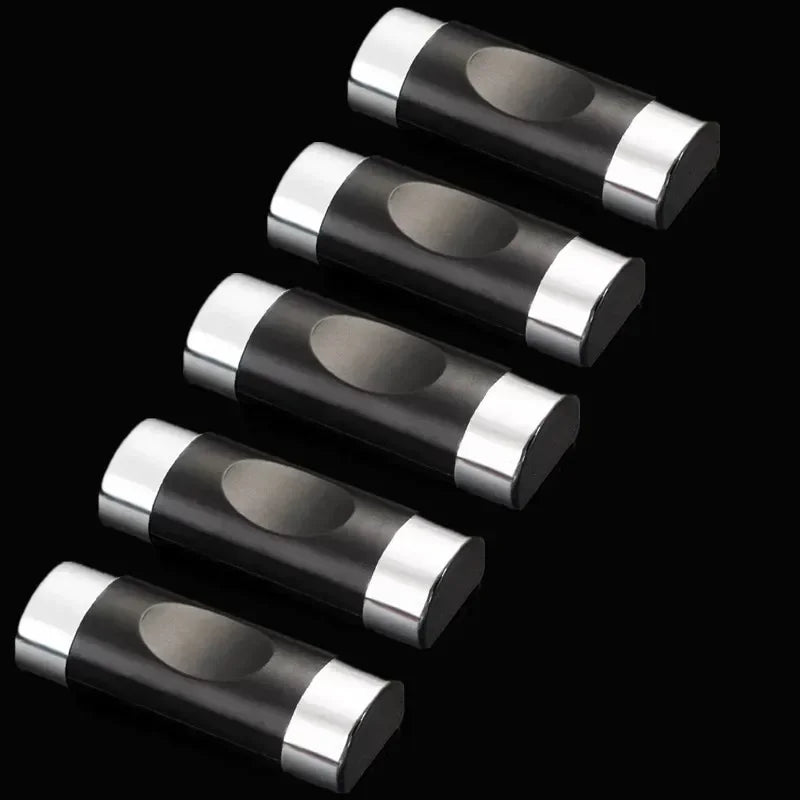 Lot de 5 paires de baguettes réutilisables antidérapantes en acier inoxydable