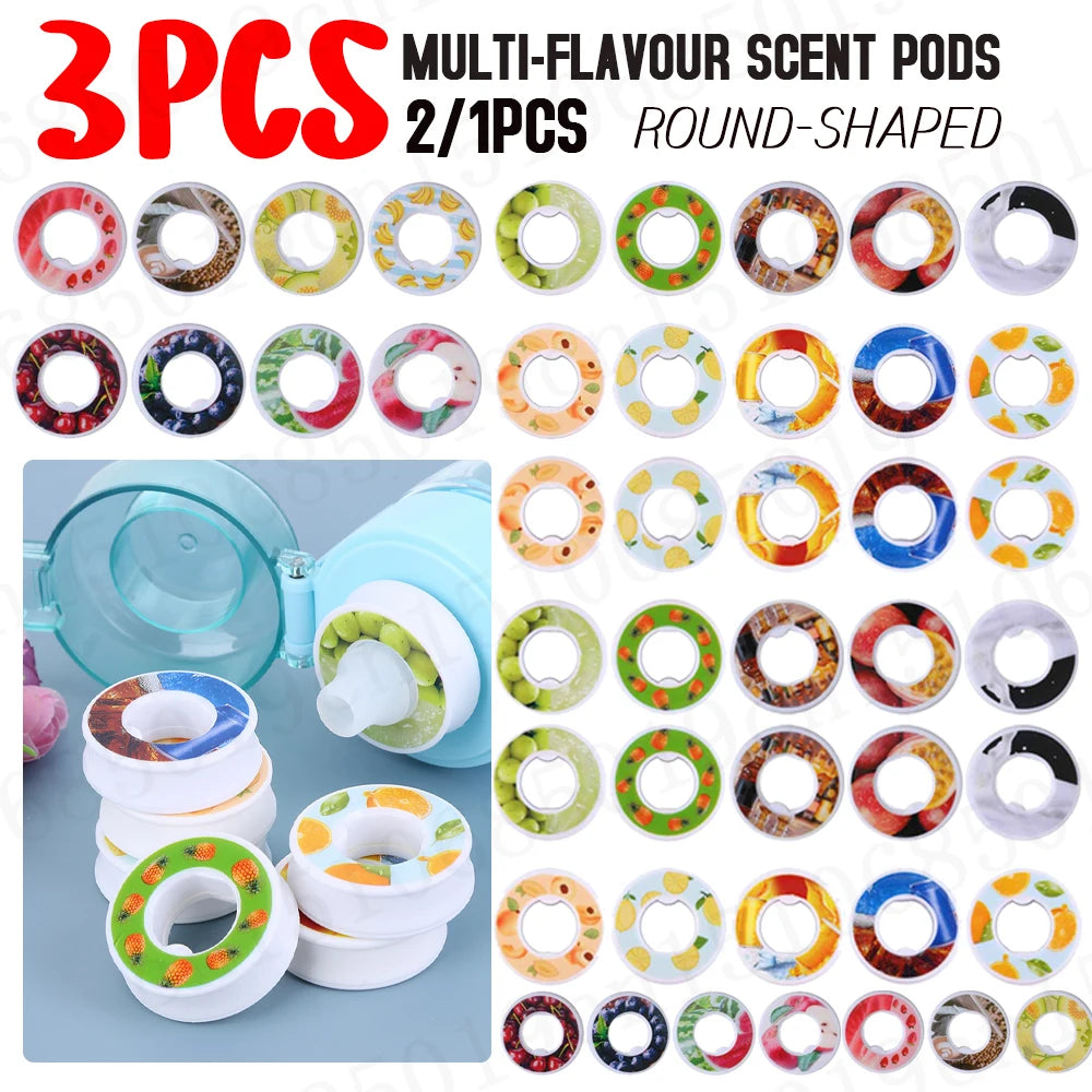 Pods Arômes Fruités Recharges – Zéro Sucre, Compatible Gourde Sport 650ml