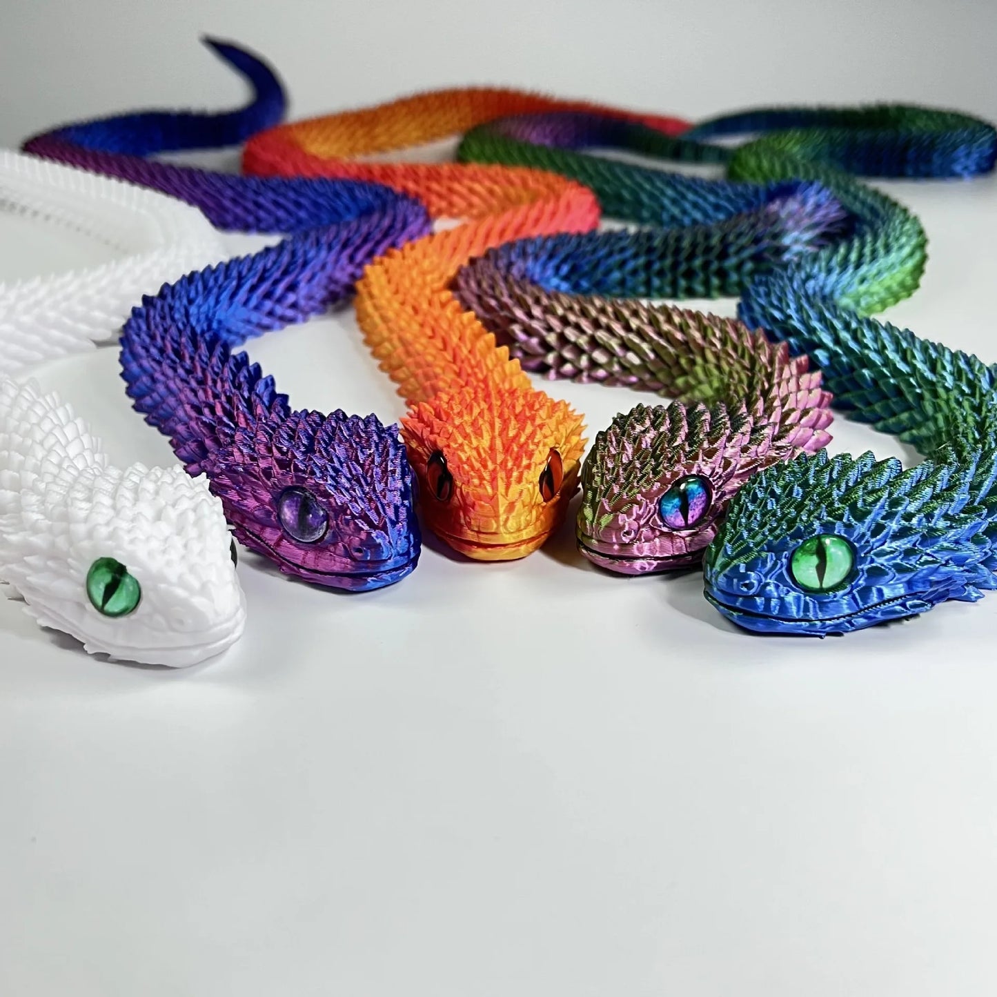 Serpent 3D articulé – Décoration et jouet