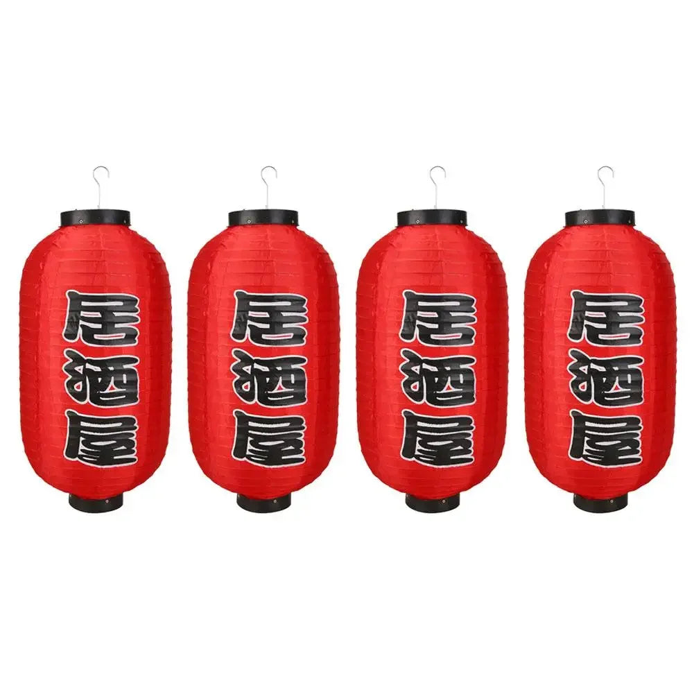 1/2/4 lanternes à sushis et fondue chinoise de 25 cm (10 pouces), style japonais, imprimées, étanches, pour bars, restaurants et pubs. Accessoires de décoration.