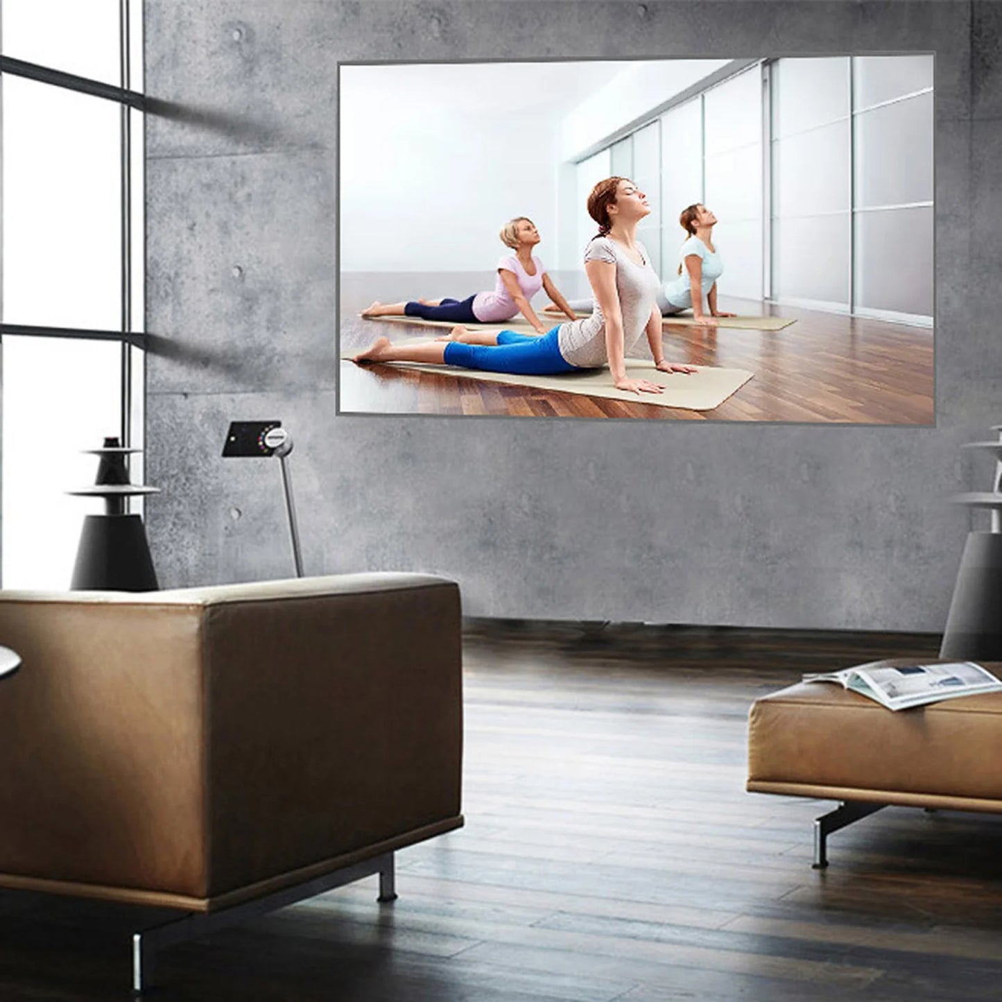 Écran de Projection Portable Anti-Lumière – 60 à 120 Pouces | Home Cinéma, Bureau, Extérieur