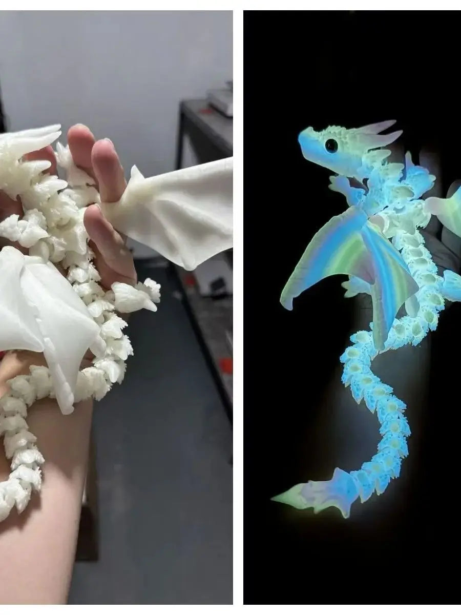 Dragon gemme 3D lumineux – Lumière aurora