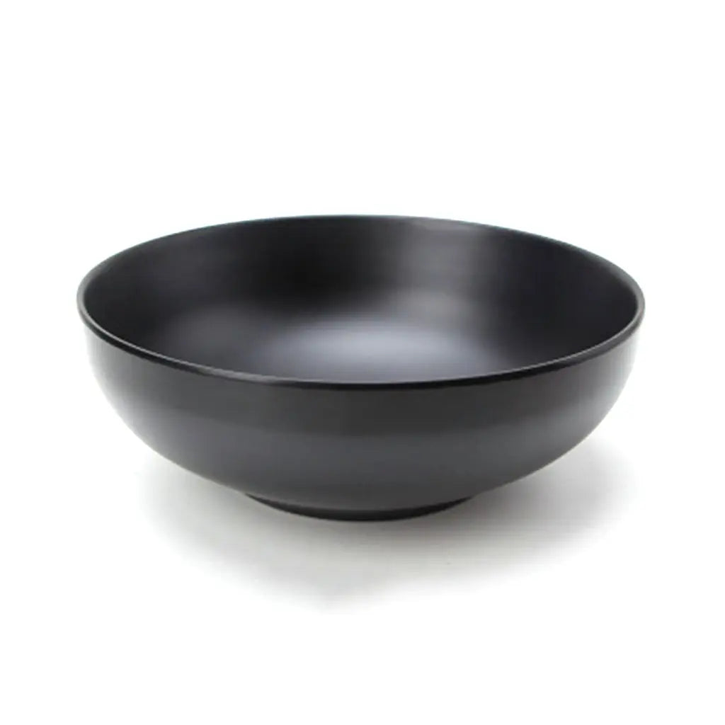 Japanese style melamine ramen bowl, black porcelain imitation noodle bowl for home