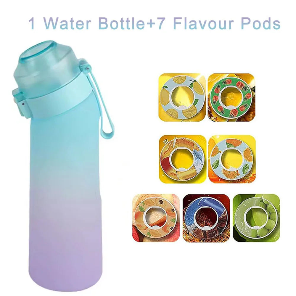 Gourde Sport 650ml avec Pods Arômes Fruités – Zéro Sucre, Anti-fuite