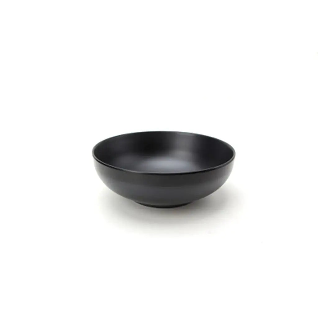 Japanese style melamine ramen bowl, black porcelain imitation noodle bowl for home