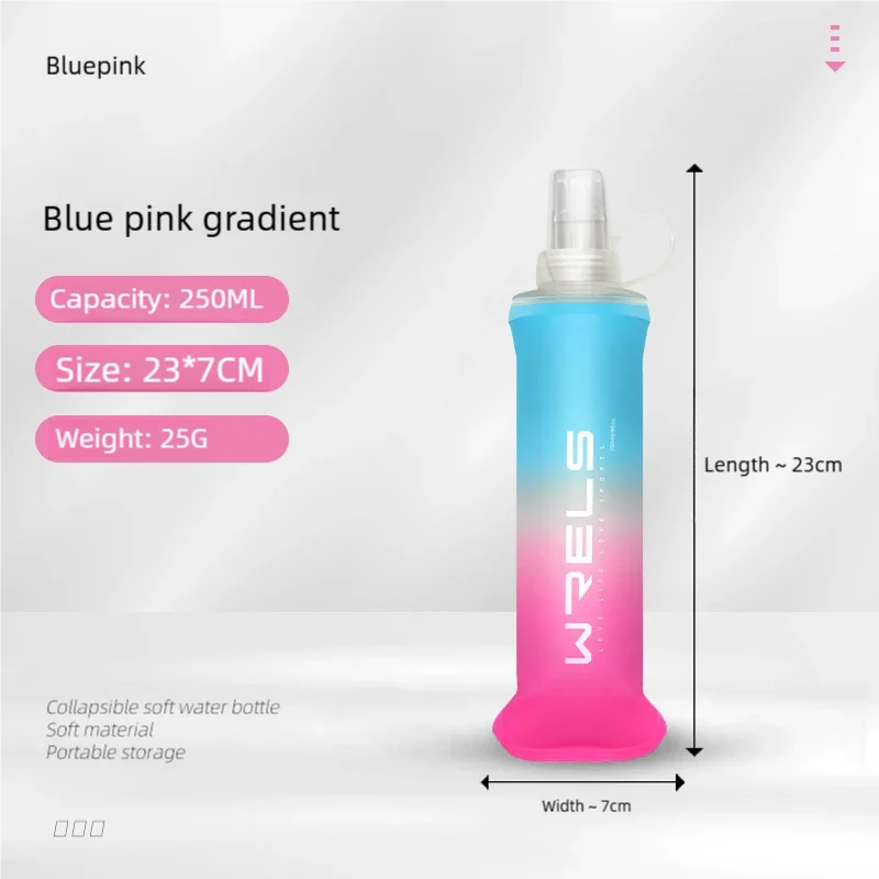 Gourde Souple Pliable TPU – 250ml & 500ml, Ultralégère pour le Sport & l’Outdoor