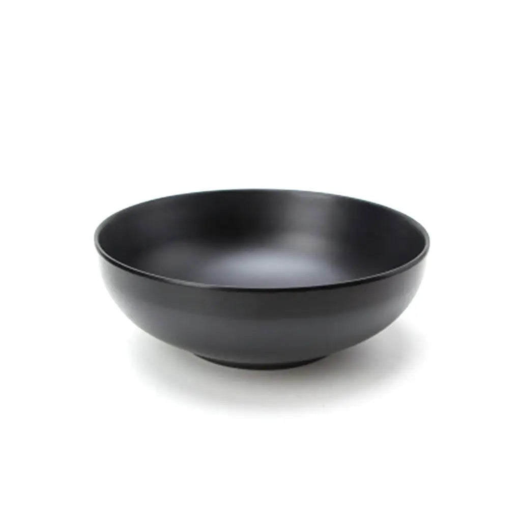 Japanese style melamine ramen bowl, black porcelain imitation noodle bowl for home