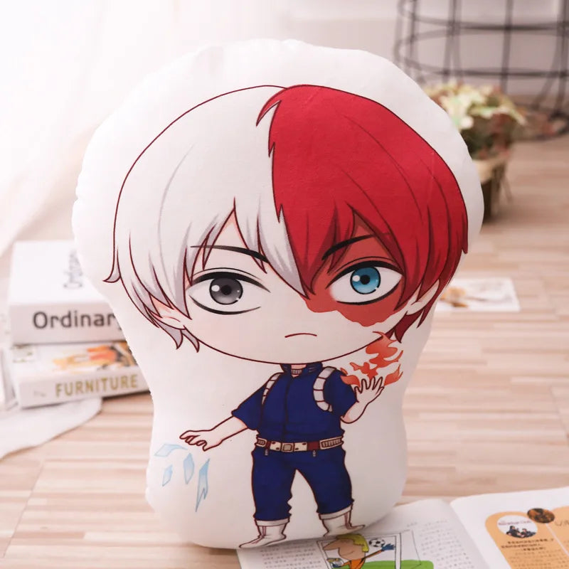 Coussins en peluche My Hero Academia, oreillers moelleux, coussins Izuku mignons, dakimakura kawaii, poupées douces Katsuki Shoto