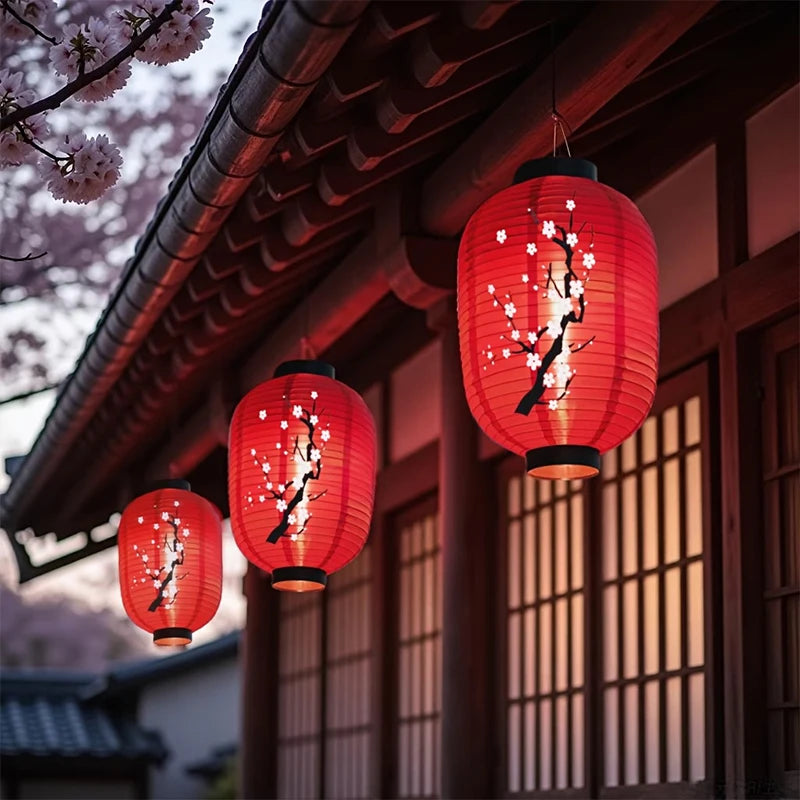 Lanternes japonaises suspendues en papier, décorations artistiques pour restaurants de sushis