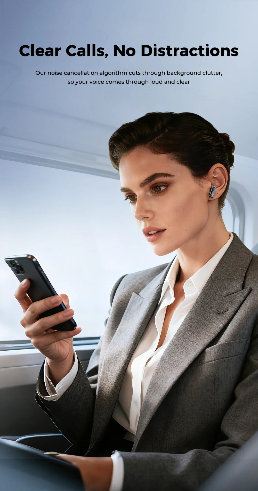 Écouteurs Bluetooth HTC NE68 – Traducteur IA & écran LCD
