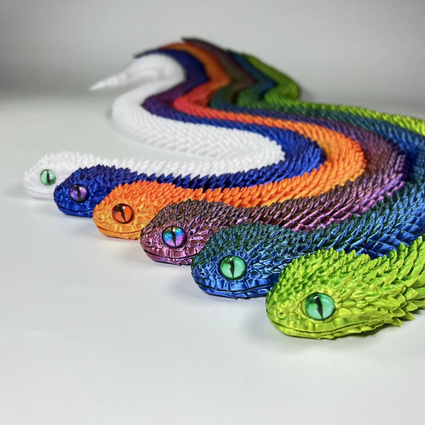 Serpent 3D articulé – Décoration et jouet