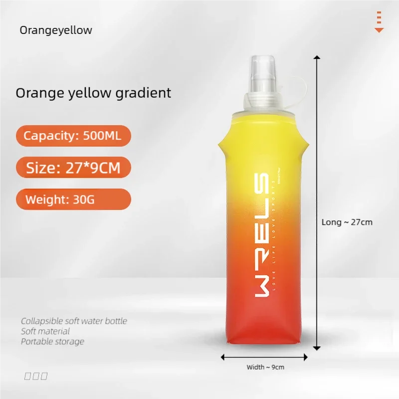 Gourde Souple Pliable TPU – 250ml & 500ml, Ultralégère pour le Sport & l’Outdoor