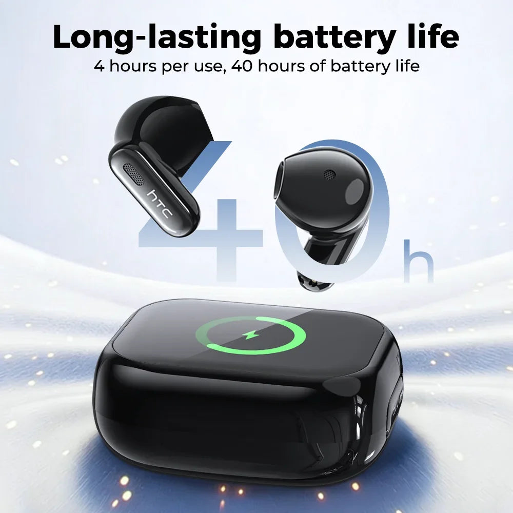 Écouteurs Bluetooth HTC NE68 – Traducteur IA & écran LCD