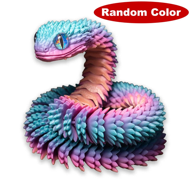 Serpent 3D articulé – Décoration et jouet