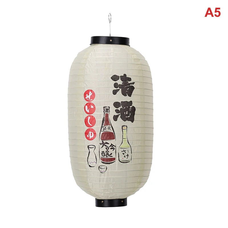 Lanternes japonaises suspendues en papier, décorations artistiques pour restaurants de sushis