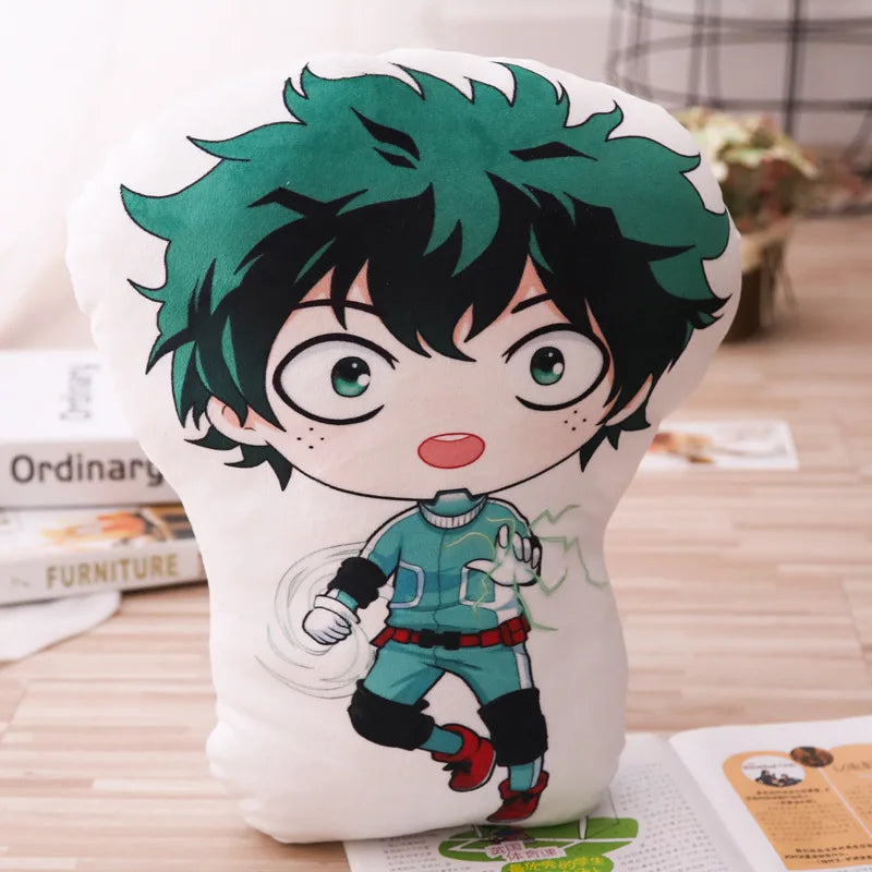 Coussins en peluche My Hero Academia, oreillers moelleux, coussins Izuku mignons, dakimakura kawaii, poupées douces Katsuki Shoto